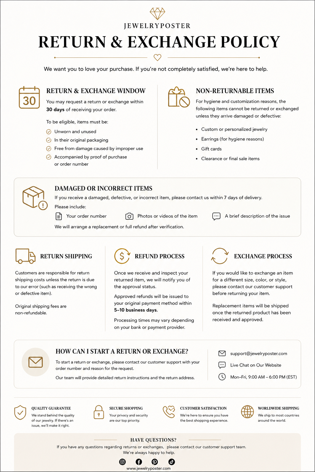 Return & Exchange Policy