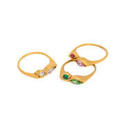 J&D  Bypass Band Ring for Women Size 7