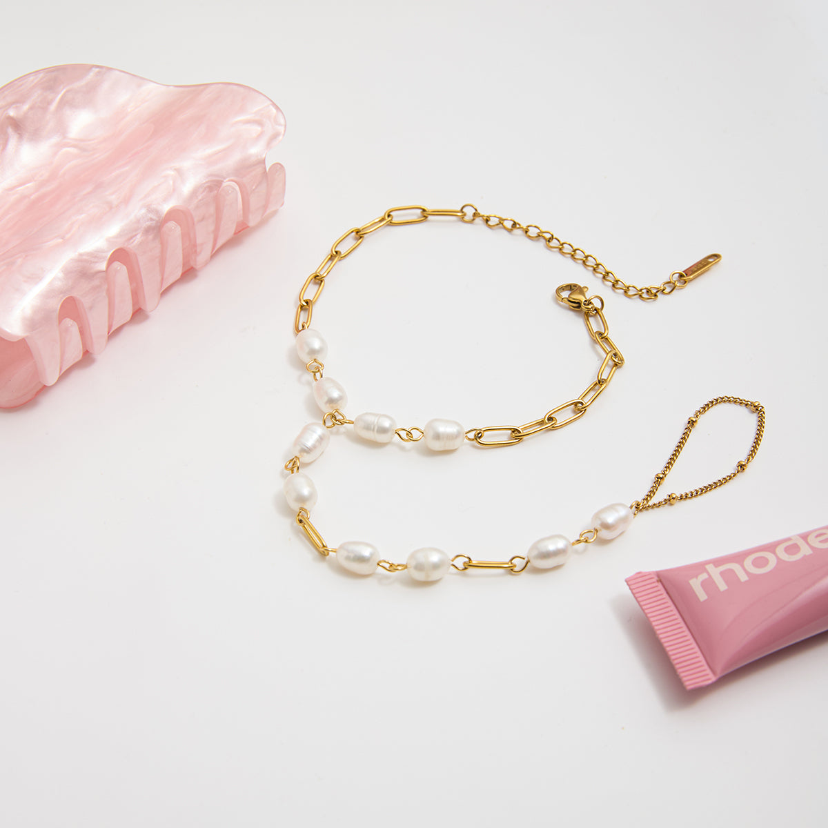 J&D Freshwater Pearl Finger Bracelet