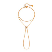 J&D Flower Zircon Double Layer