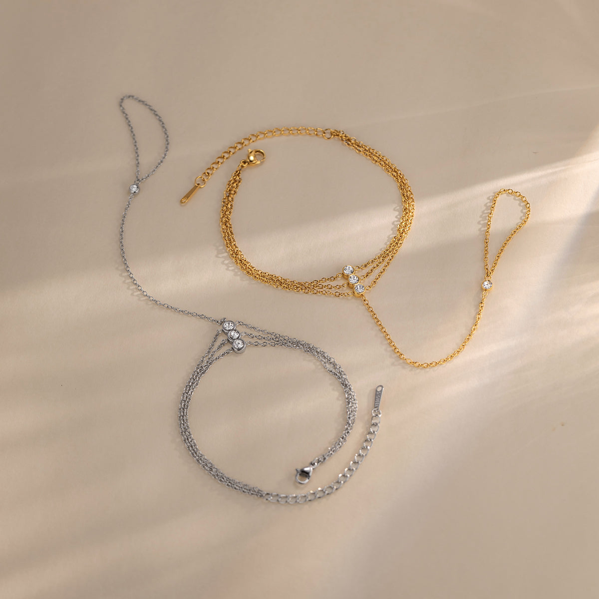 J&D  Hand Chain Finger Ring