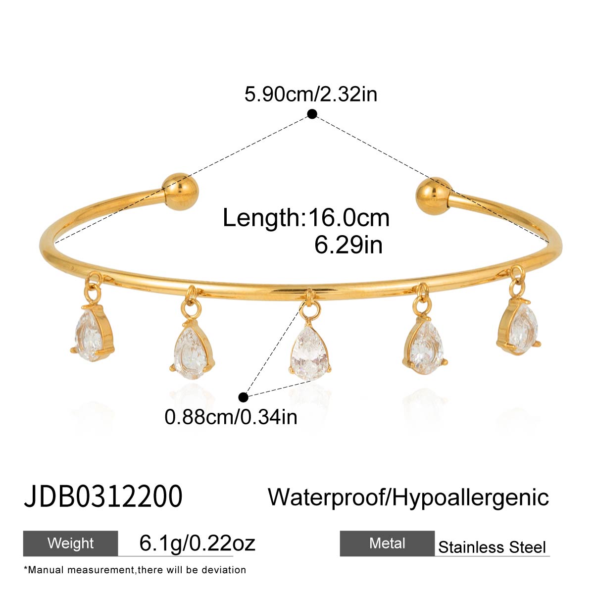J&D  Minimalist Teardrop