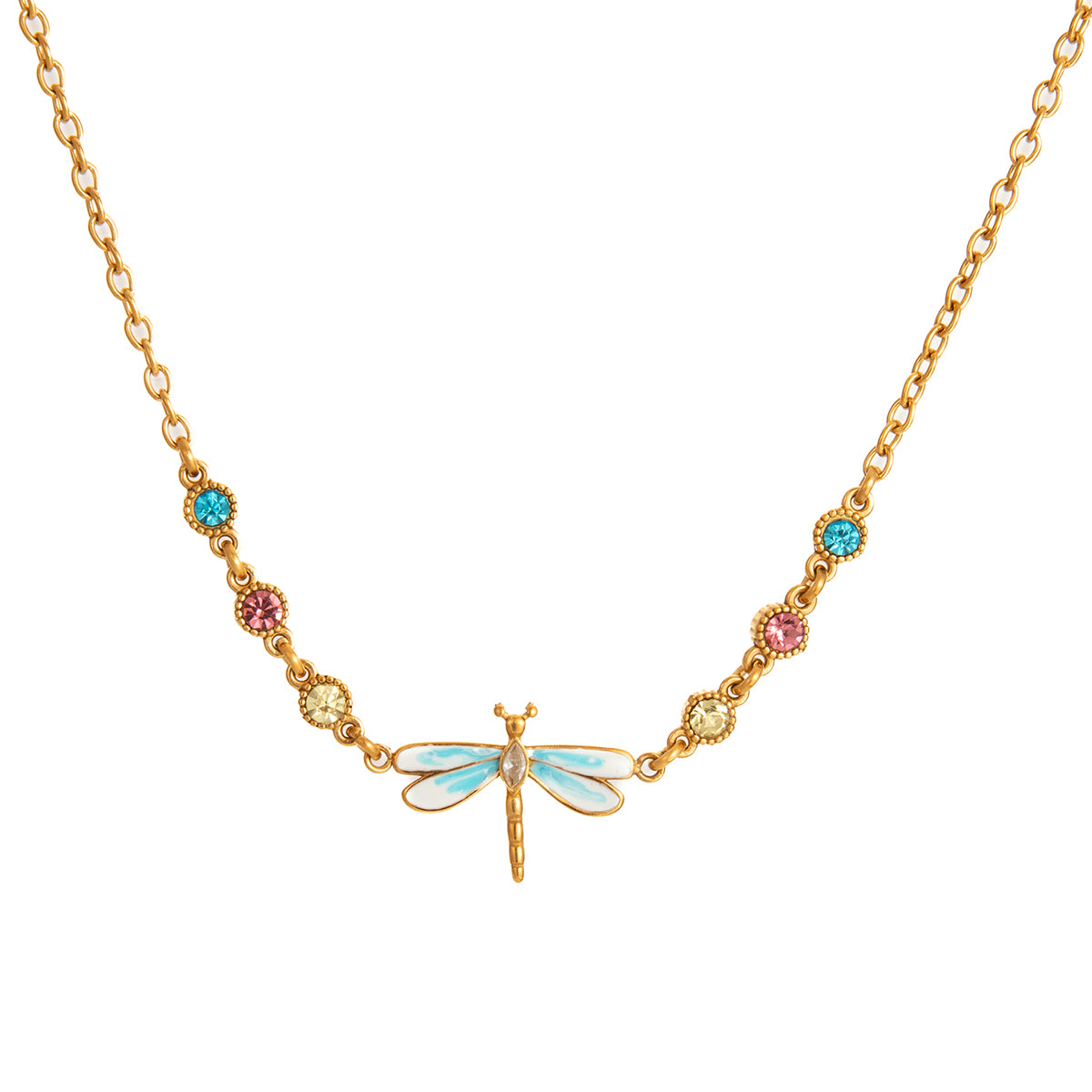J&D Blue Enamel Dragonfly