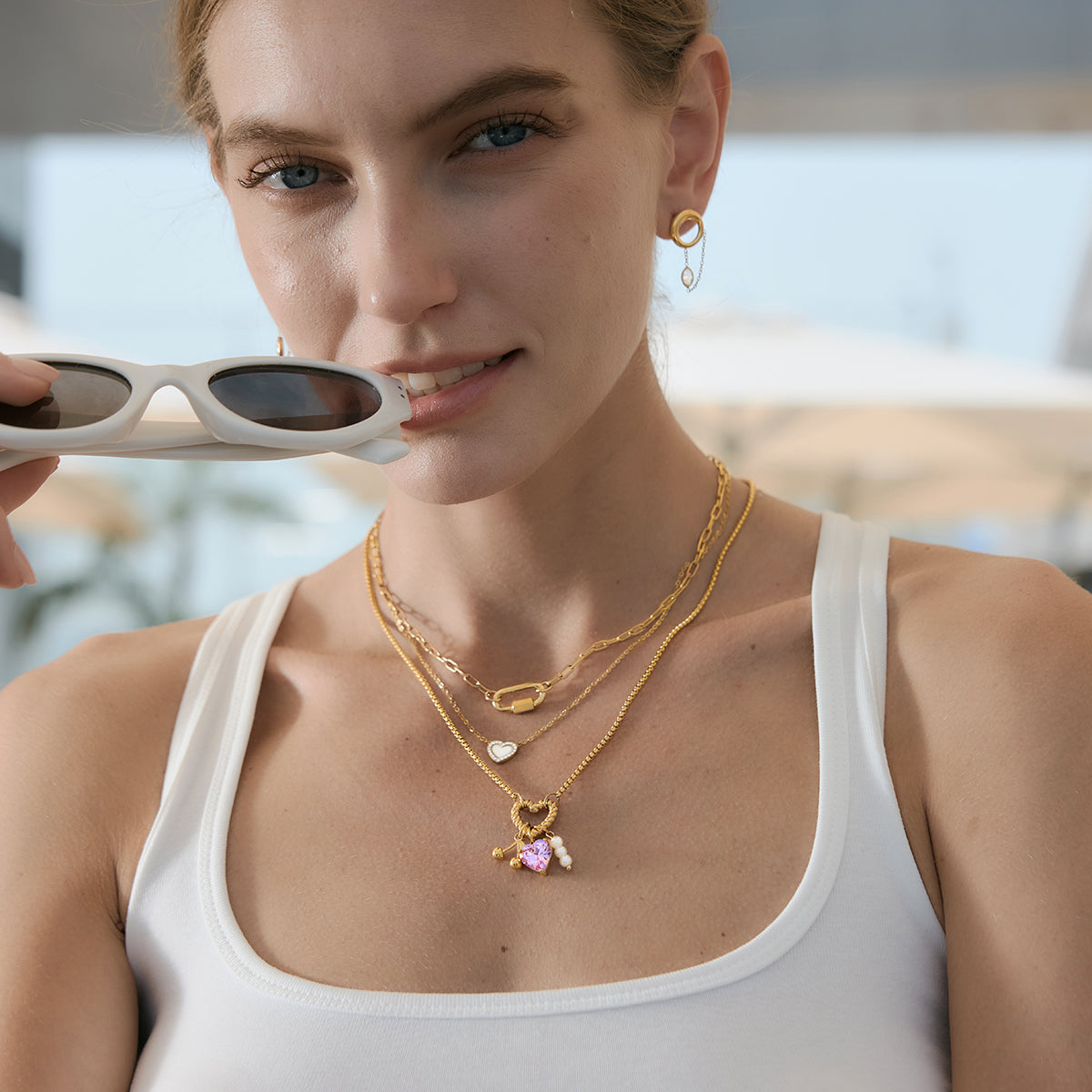 J&D Pink Heart Zircon