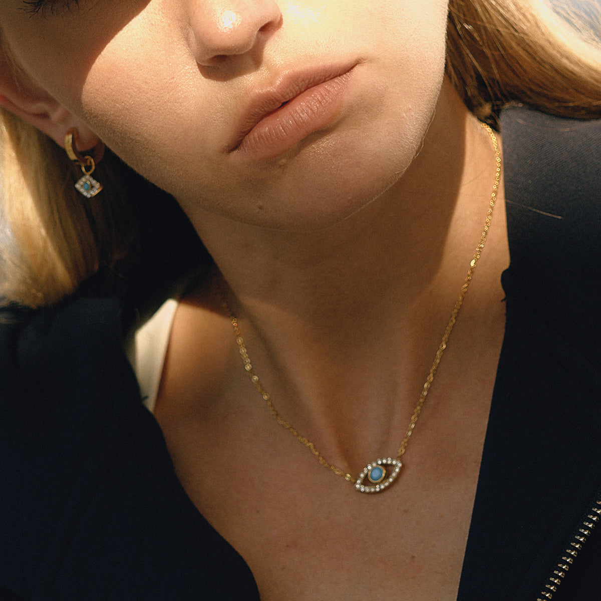 J&D  Blue Turquoise Devil's Eye