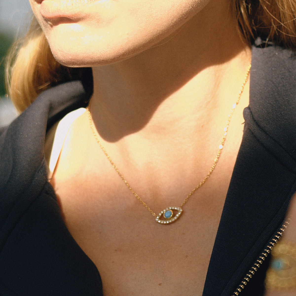 J&D  Blue Turquoise Devil's Eye