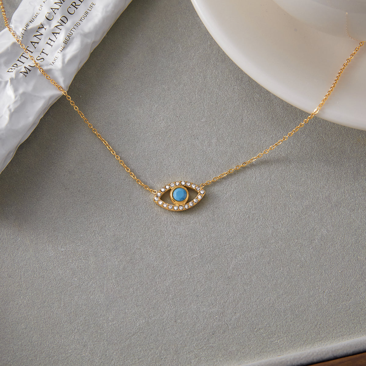 J&D  Blue Turquoise Devil's Eye