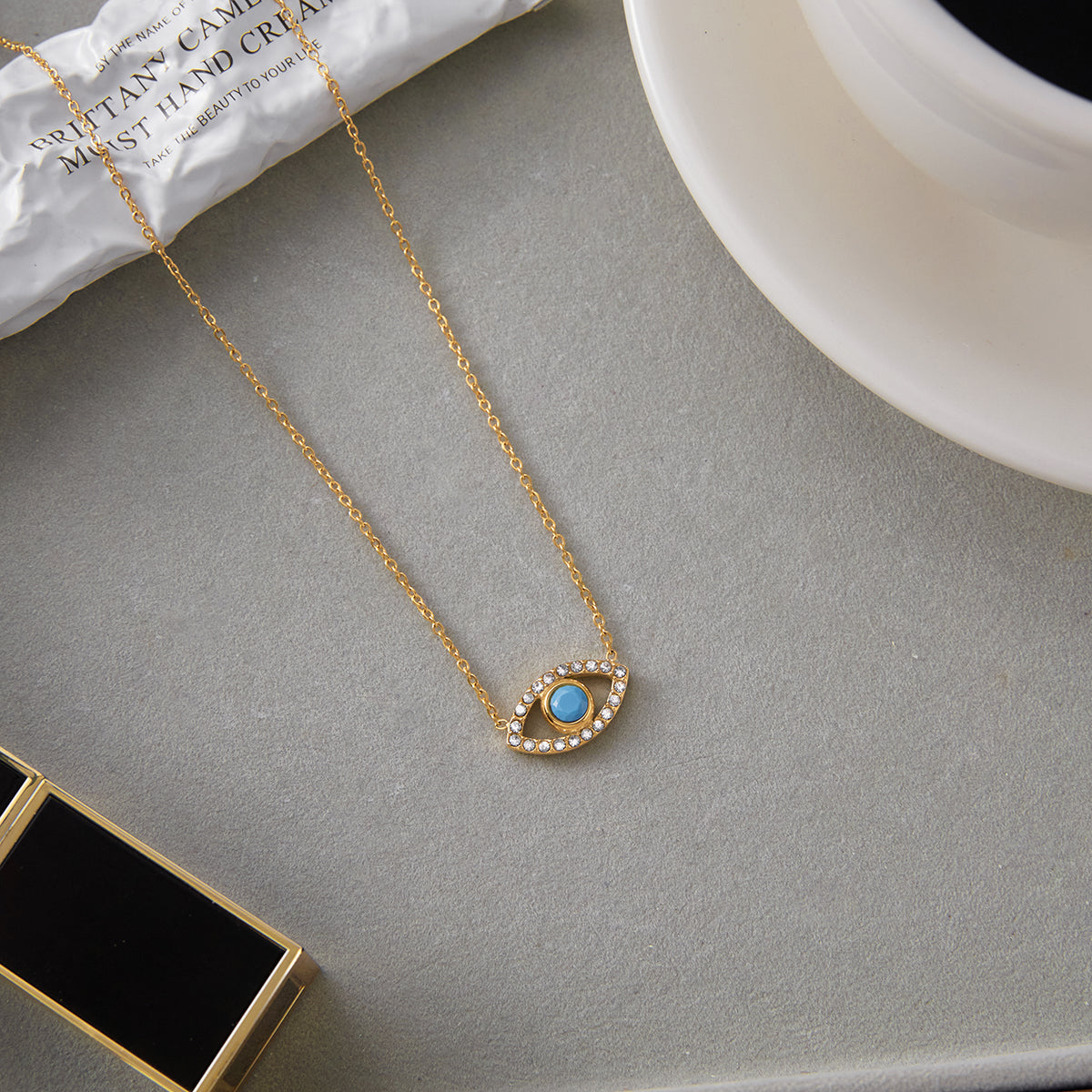 J&D  Blue Turquoise Devil's Eye