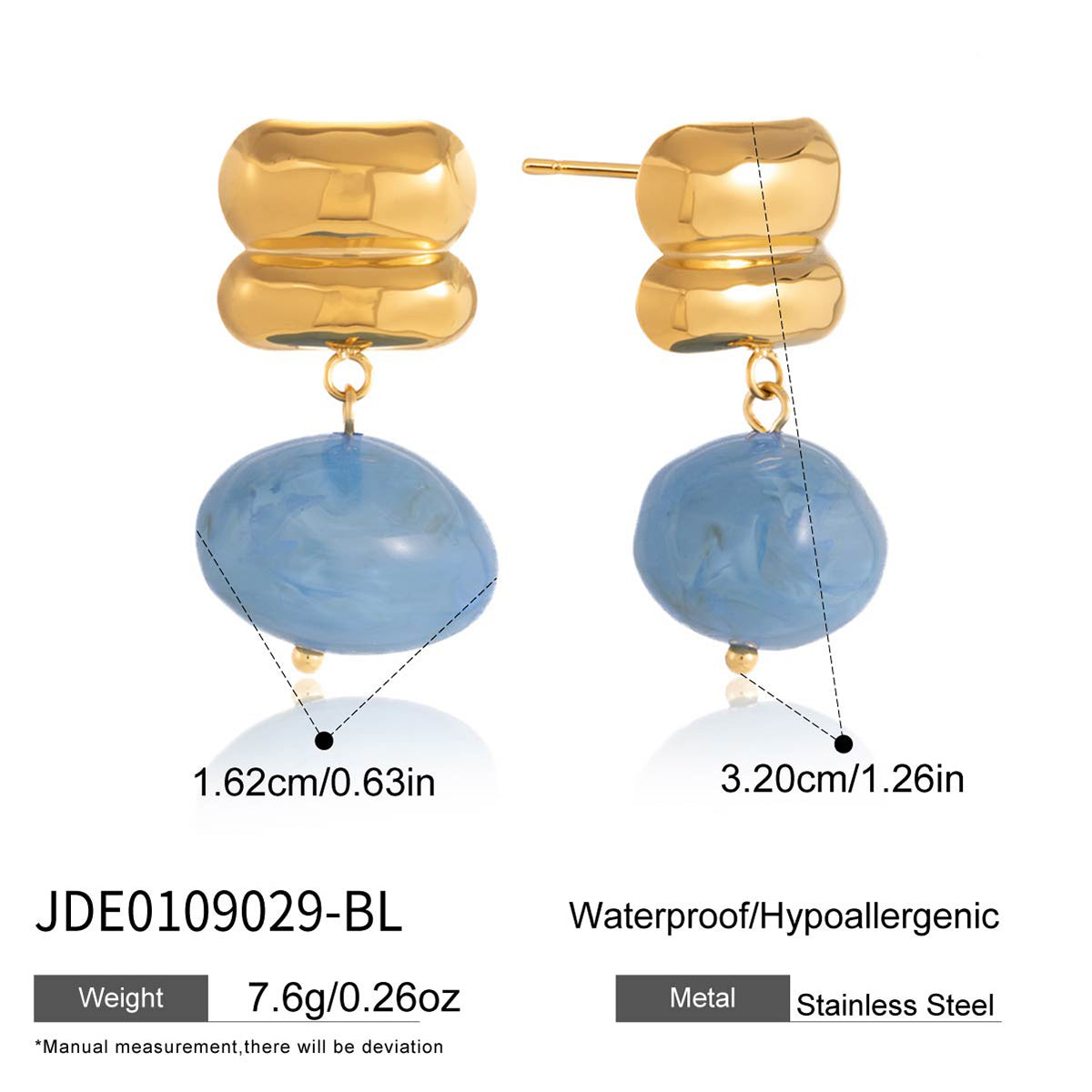 J&D  Blue White Brown Semi