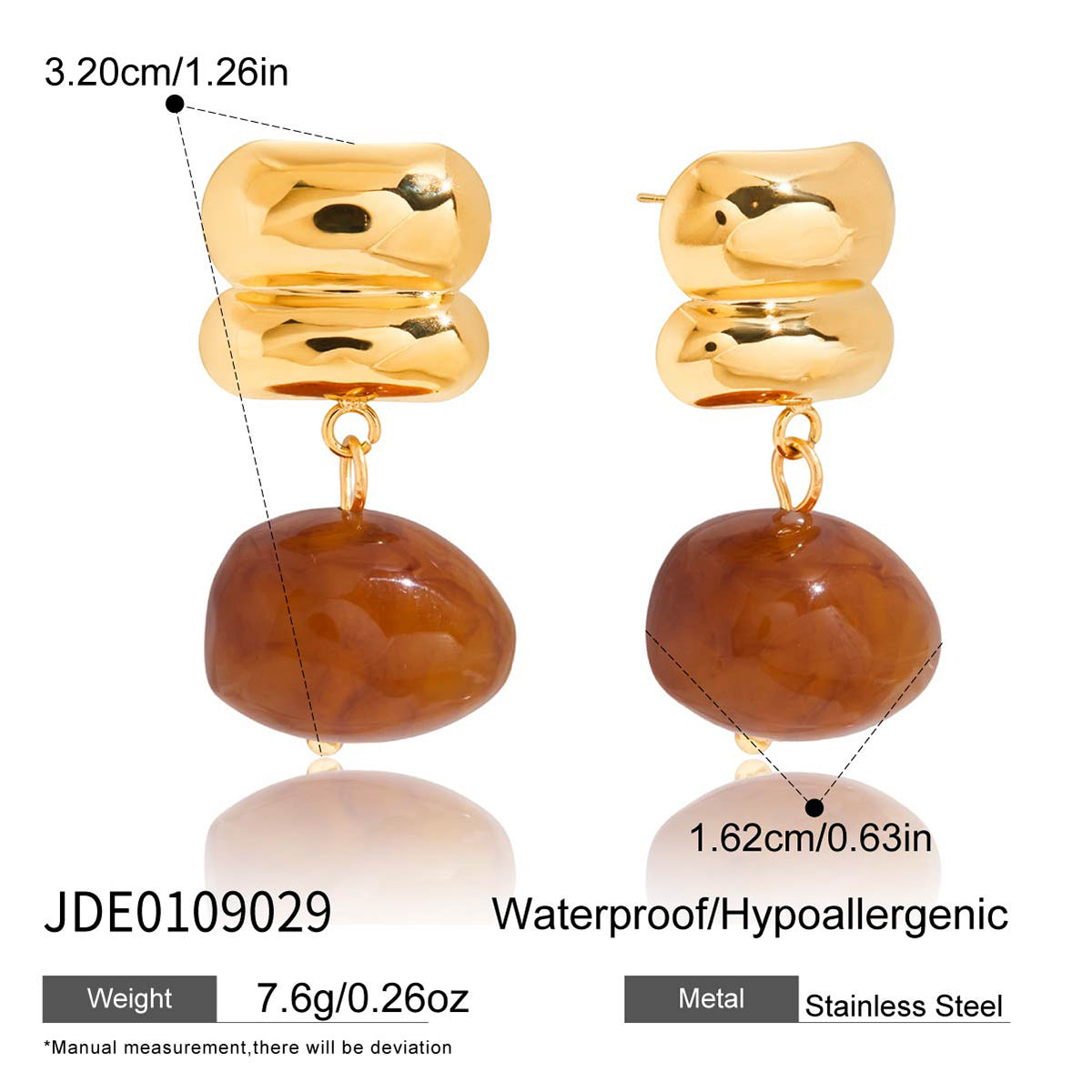 J&D  Blue White Brown Semi
