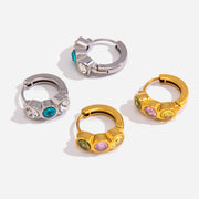 J&D   Huggie Hoop Earrings