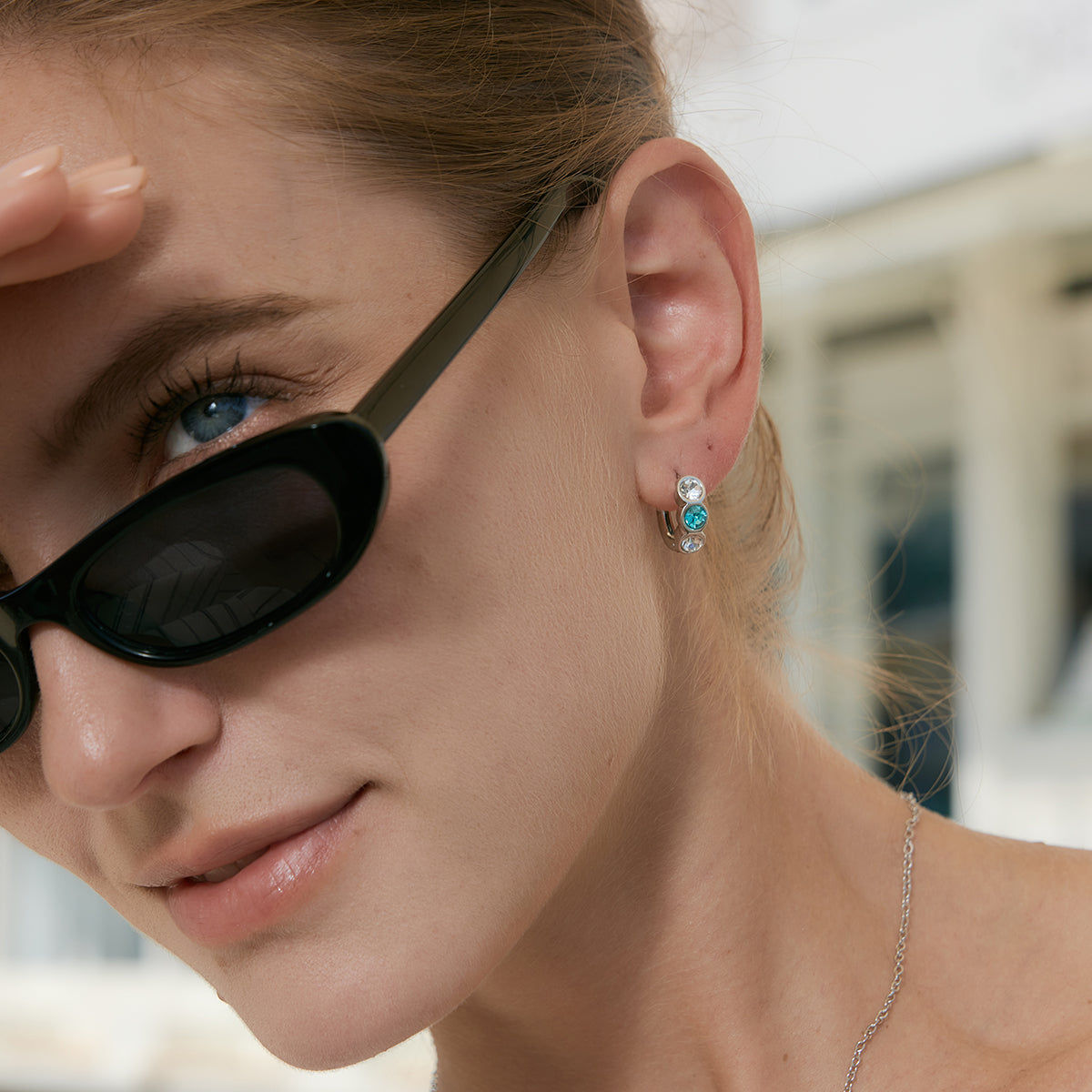J&D   Huggie Hoop Earrings