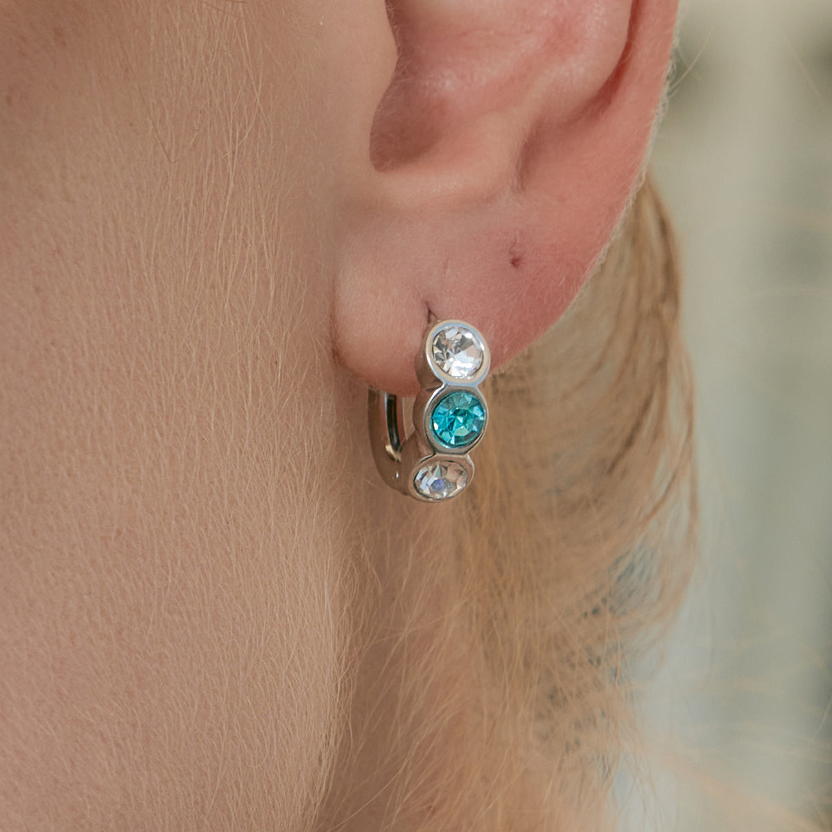 J&D   Huggie Hoop Earrings