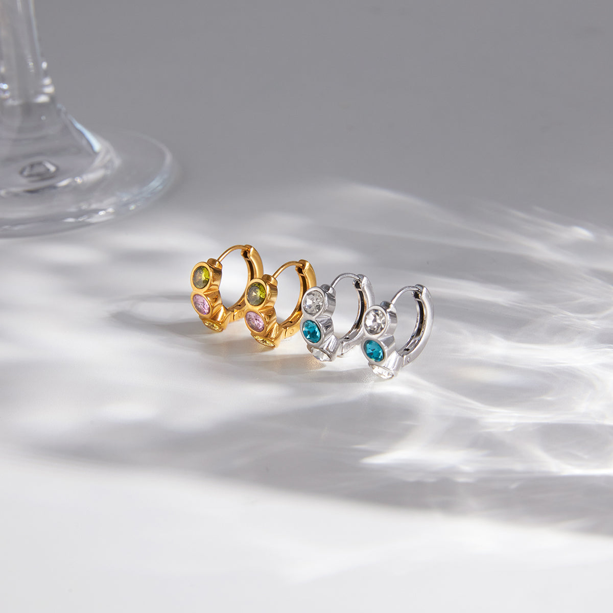 J&D   Huggie Hoop Earrings
