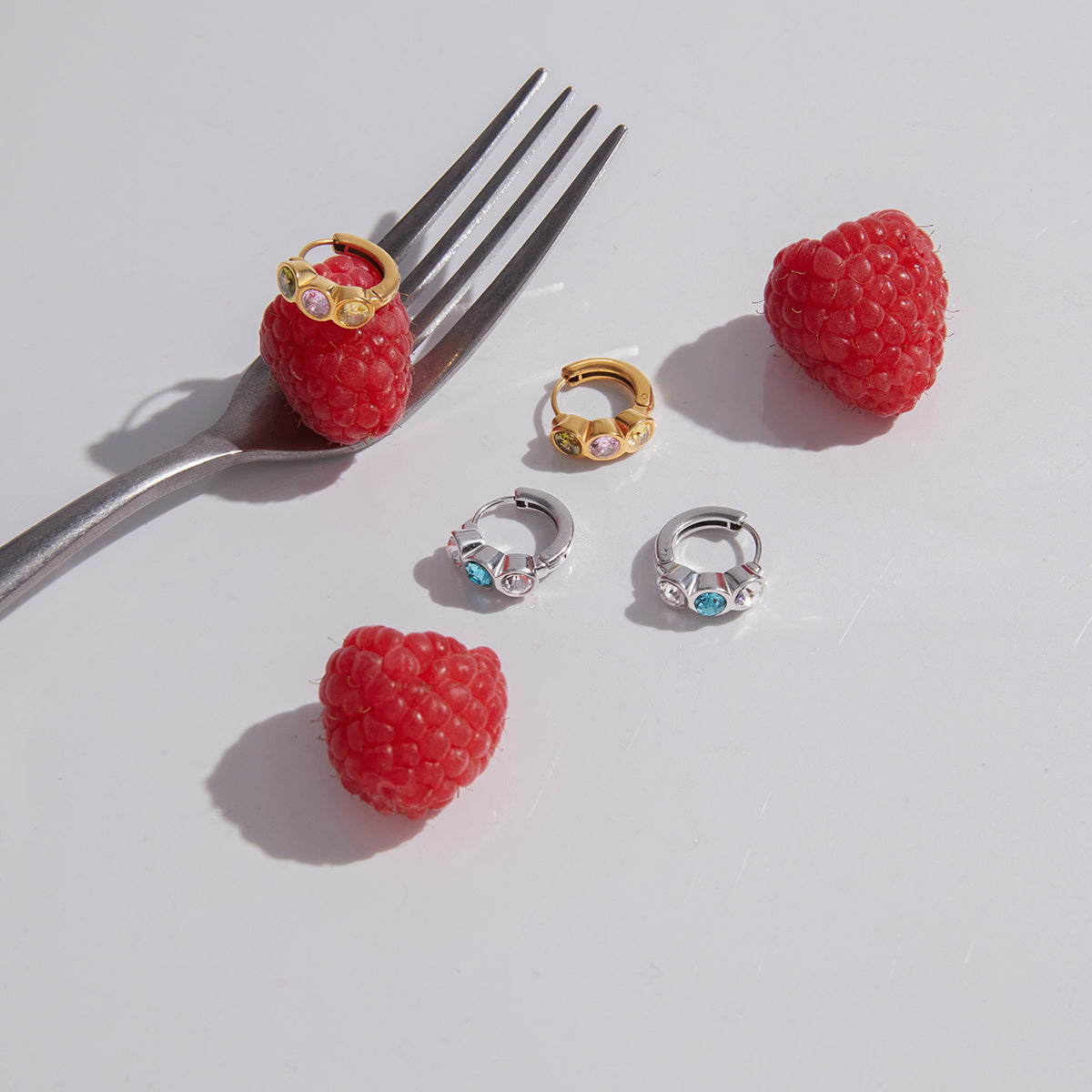 J&D   Huggie Hoop Earrings