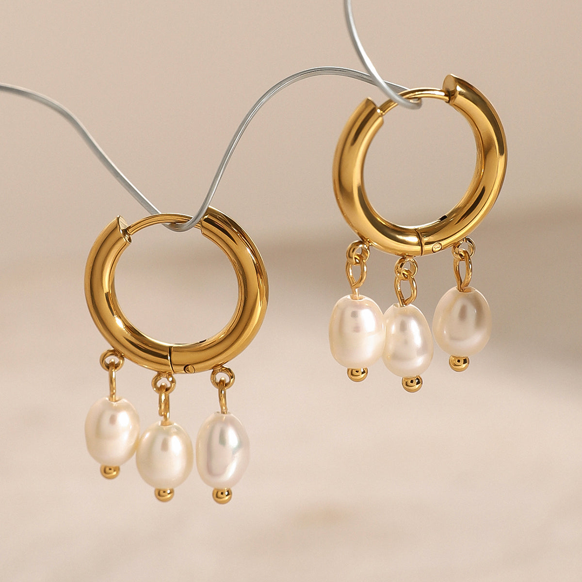 J&D 18K Gold Earrings