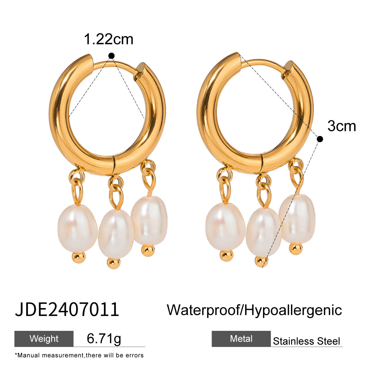 J&D 18K Gold Earrings