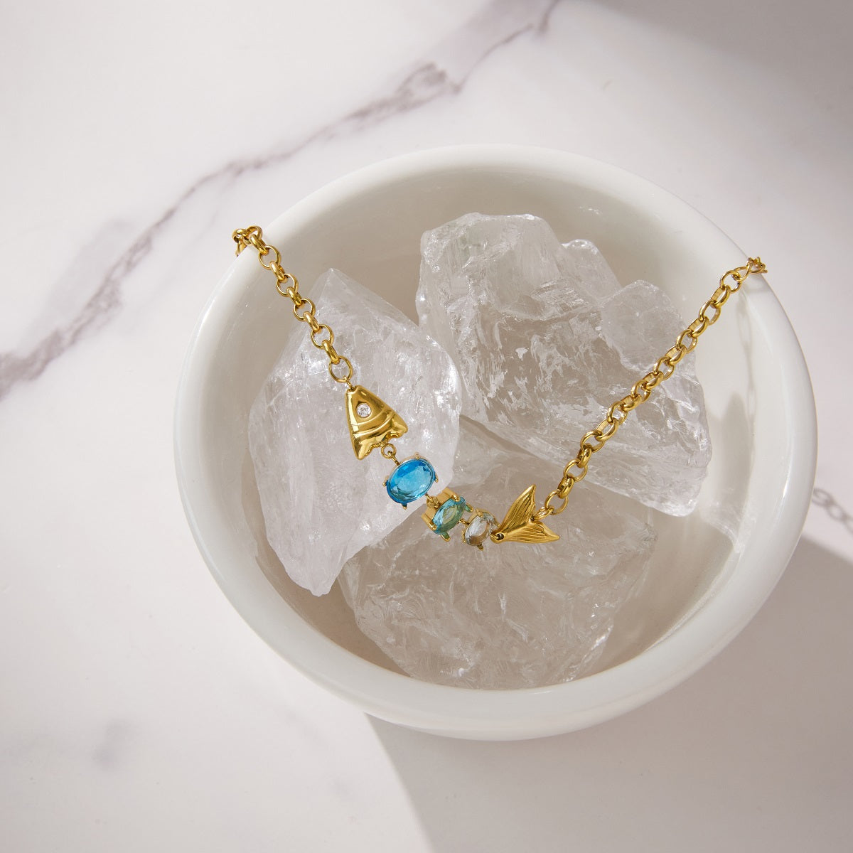 J&D Plated Fish Bracelet