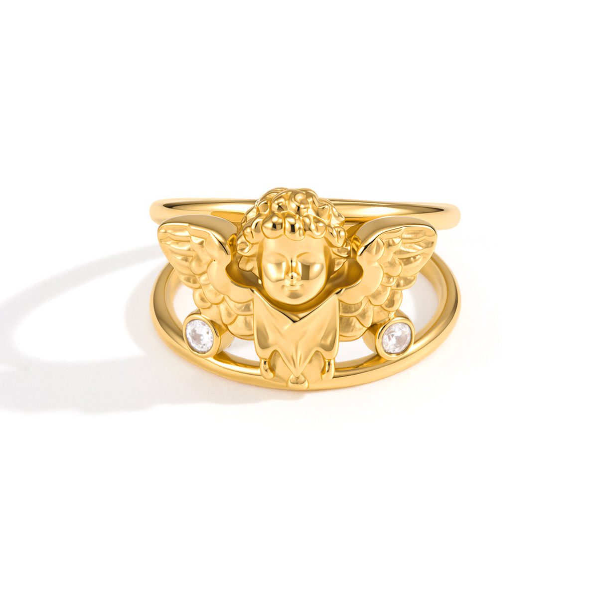 J&D  Double Layer Hollow Ring