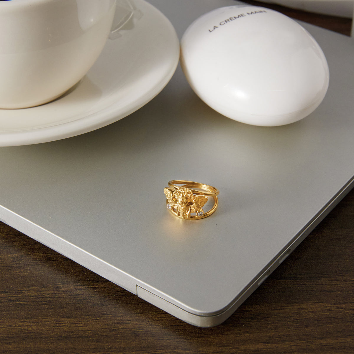 J&D  Double Layer Hollow Ring