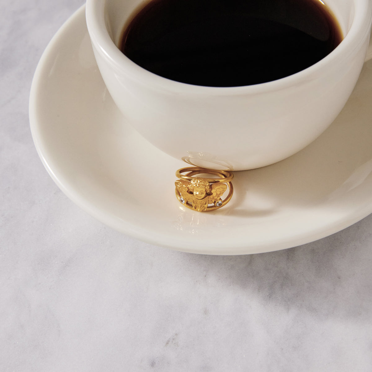J&D  Double Layer Hollow Ring