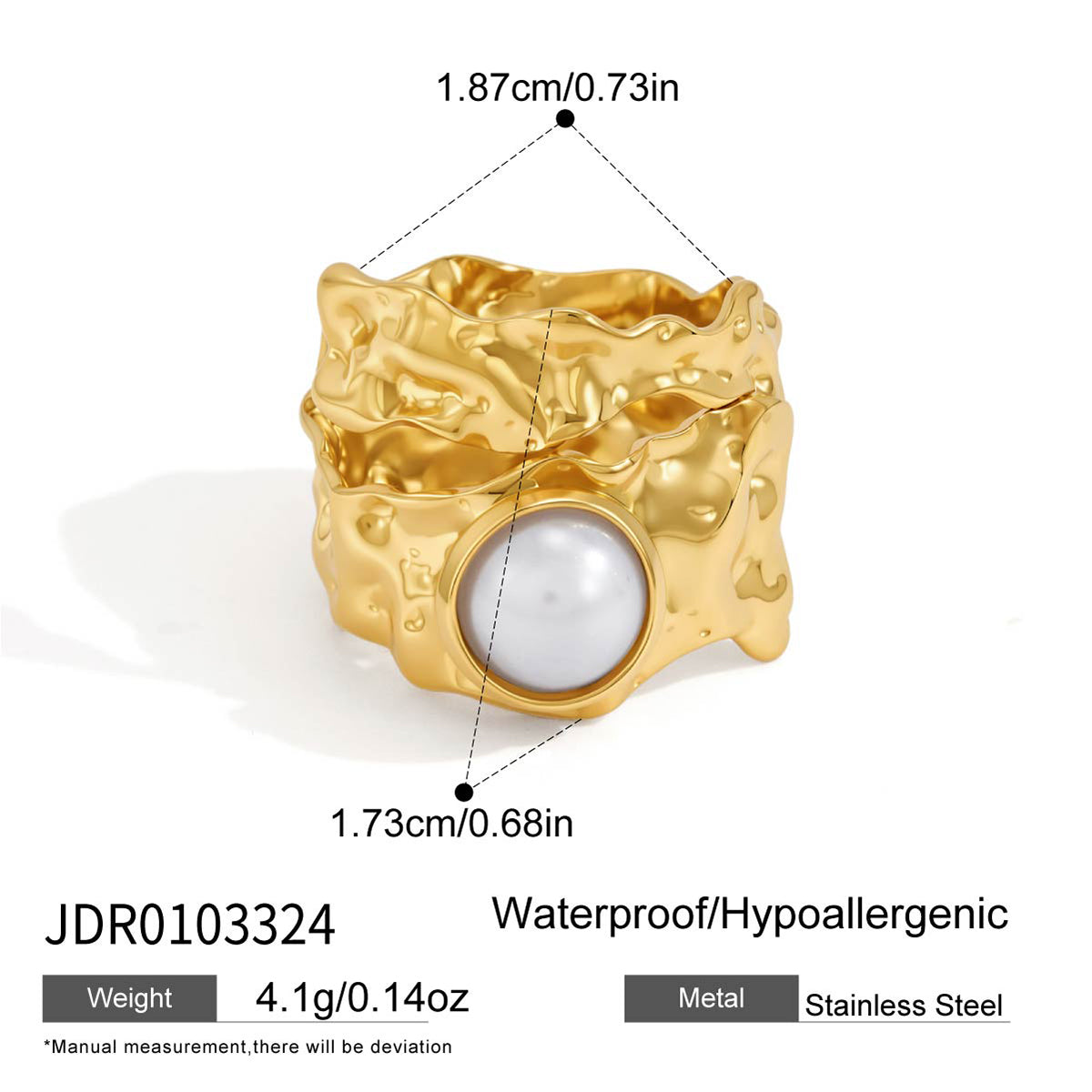 J&D  Acrylic Pearl Accented