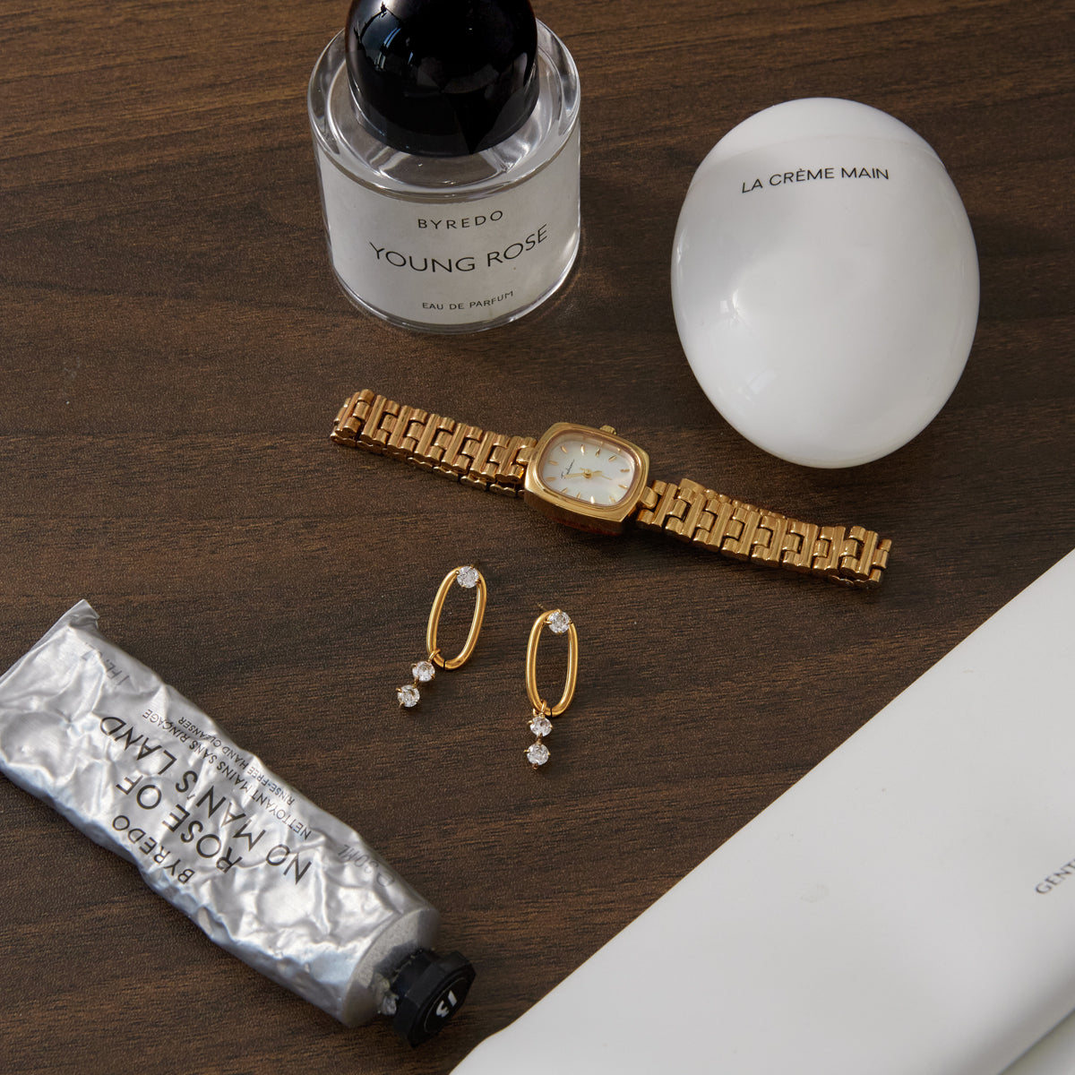 J&D  Round White Zirconia Drop Earrings