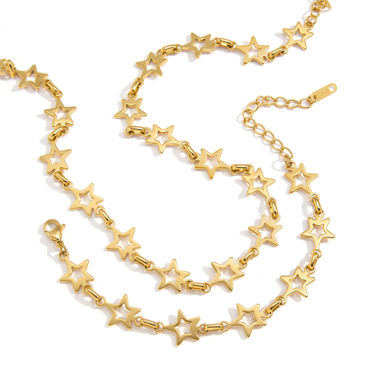J&D  Hollow Star Chain Bracelet