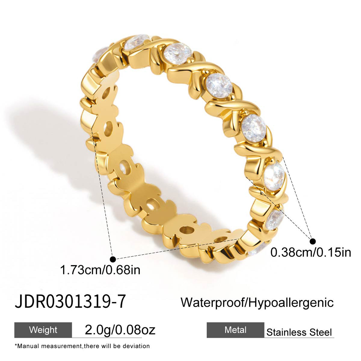 J&D  X Cross Ring