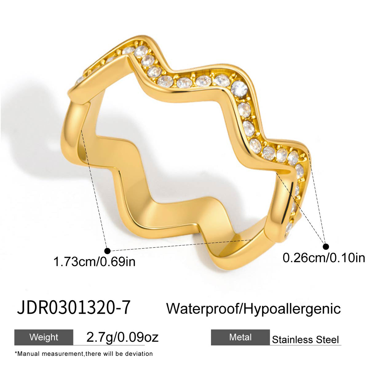 J&D  Wave Ring