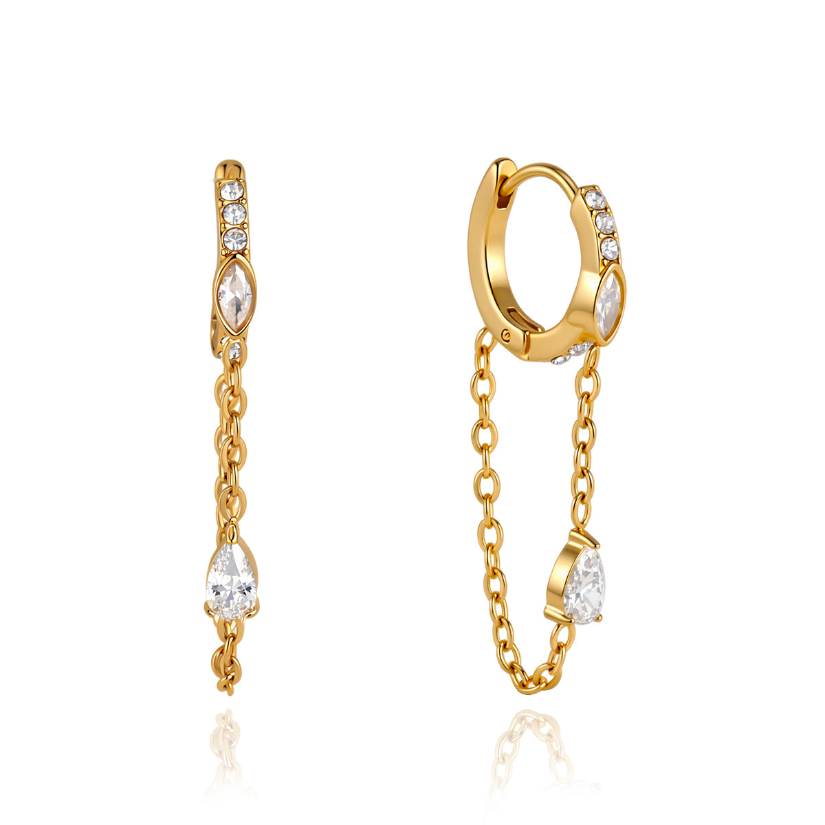 J&D  Marquise Teardrop