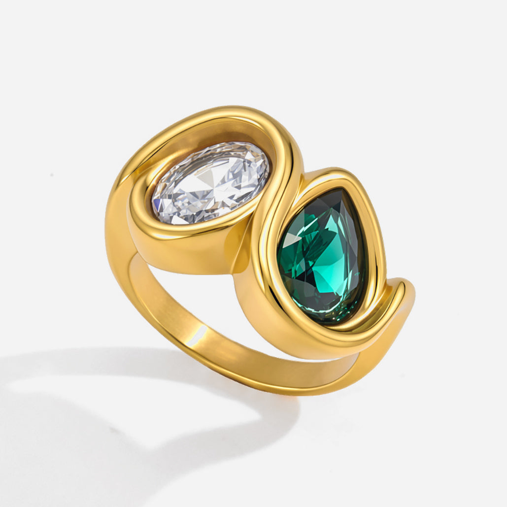 J&D  Green Teardrop and Oval