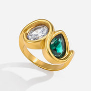 J&D  Green Teardrop and Oval