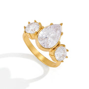 J&D  Teardrop Round White
