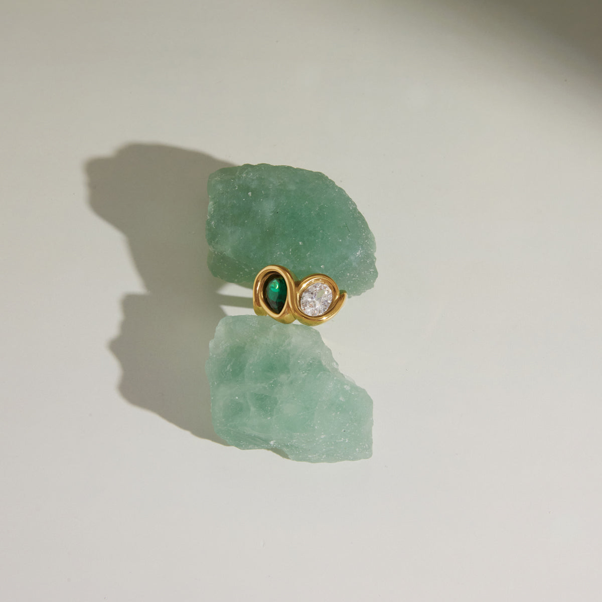 J&D  Green Teardrop and Oval