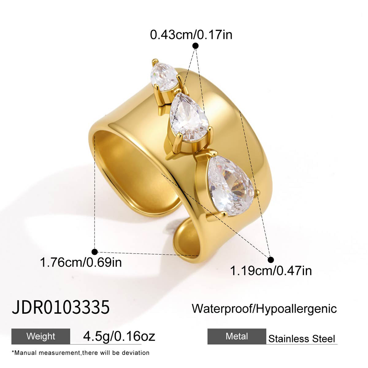 J&D Wide Band Ring Minimalist