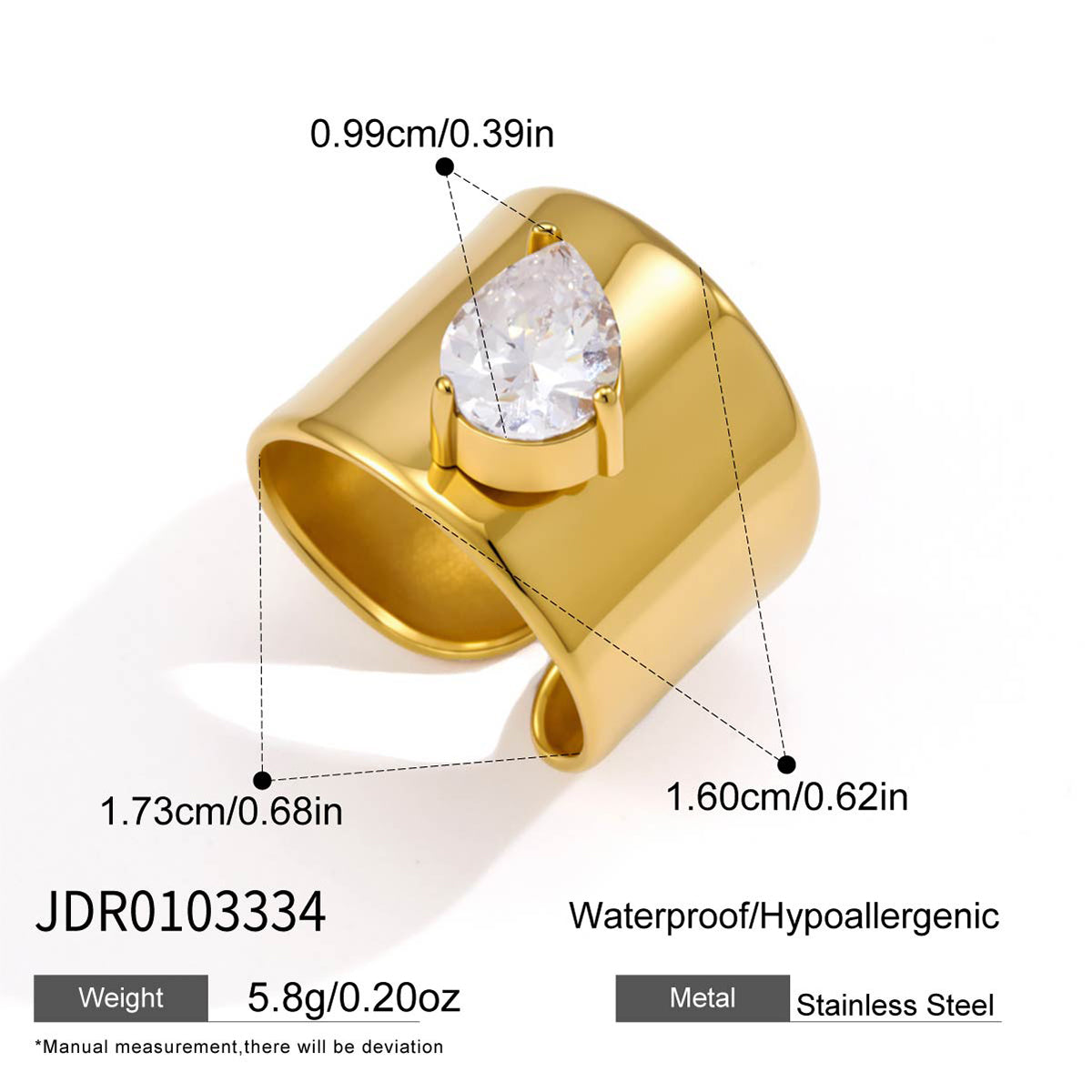 J&D Wide Band Ring Minimalist