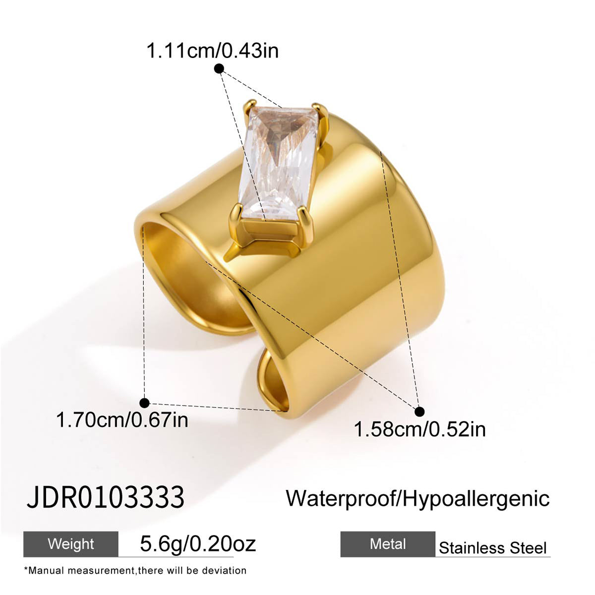 J&D Wide Band Ring Minimalist