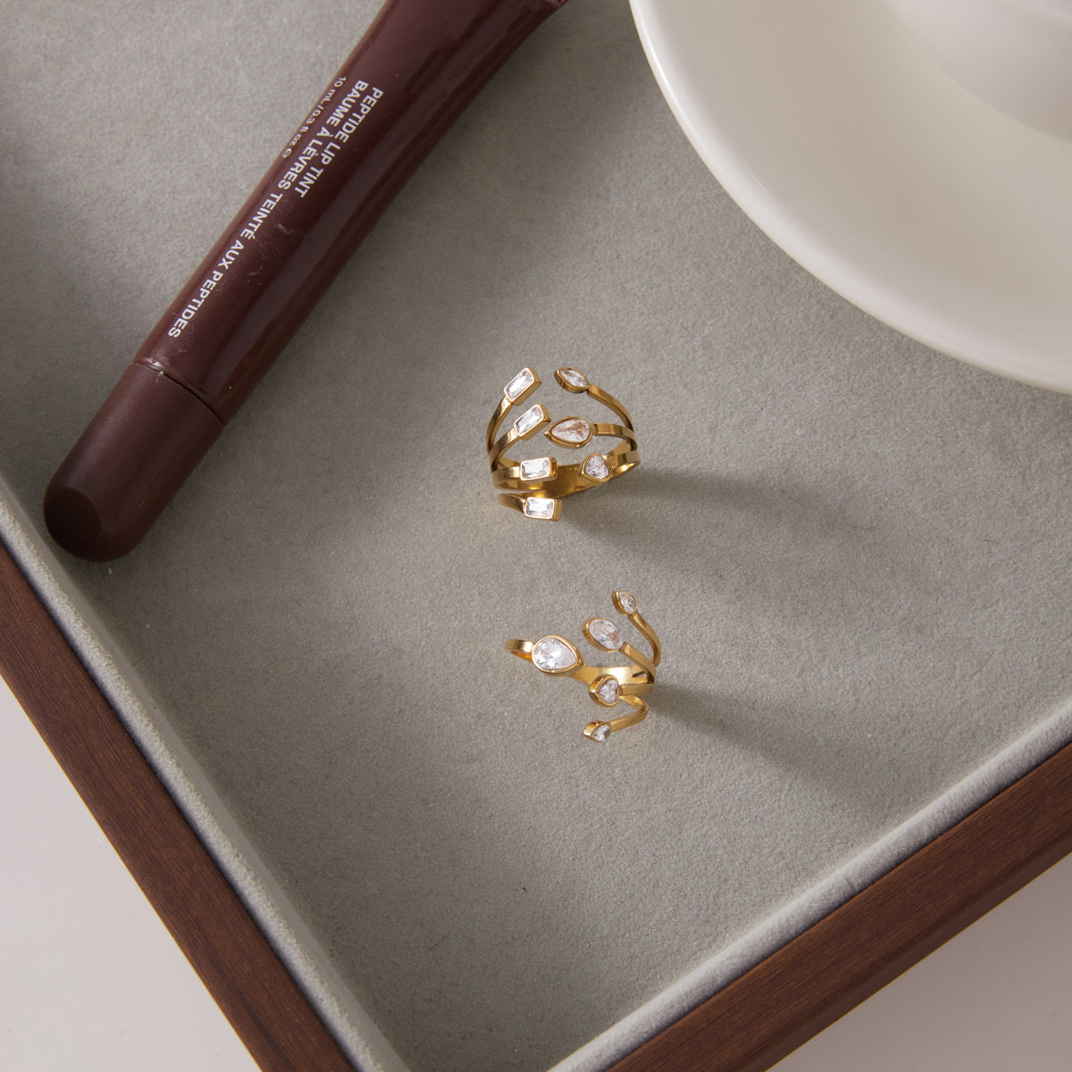 J&D Forked Adjustable Open Ring