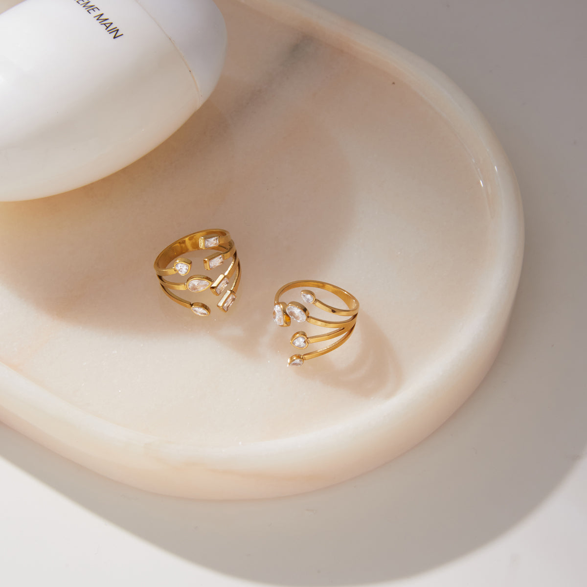 J&D Forked Adjustable Open Ring