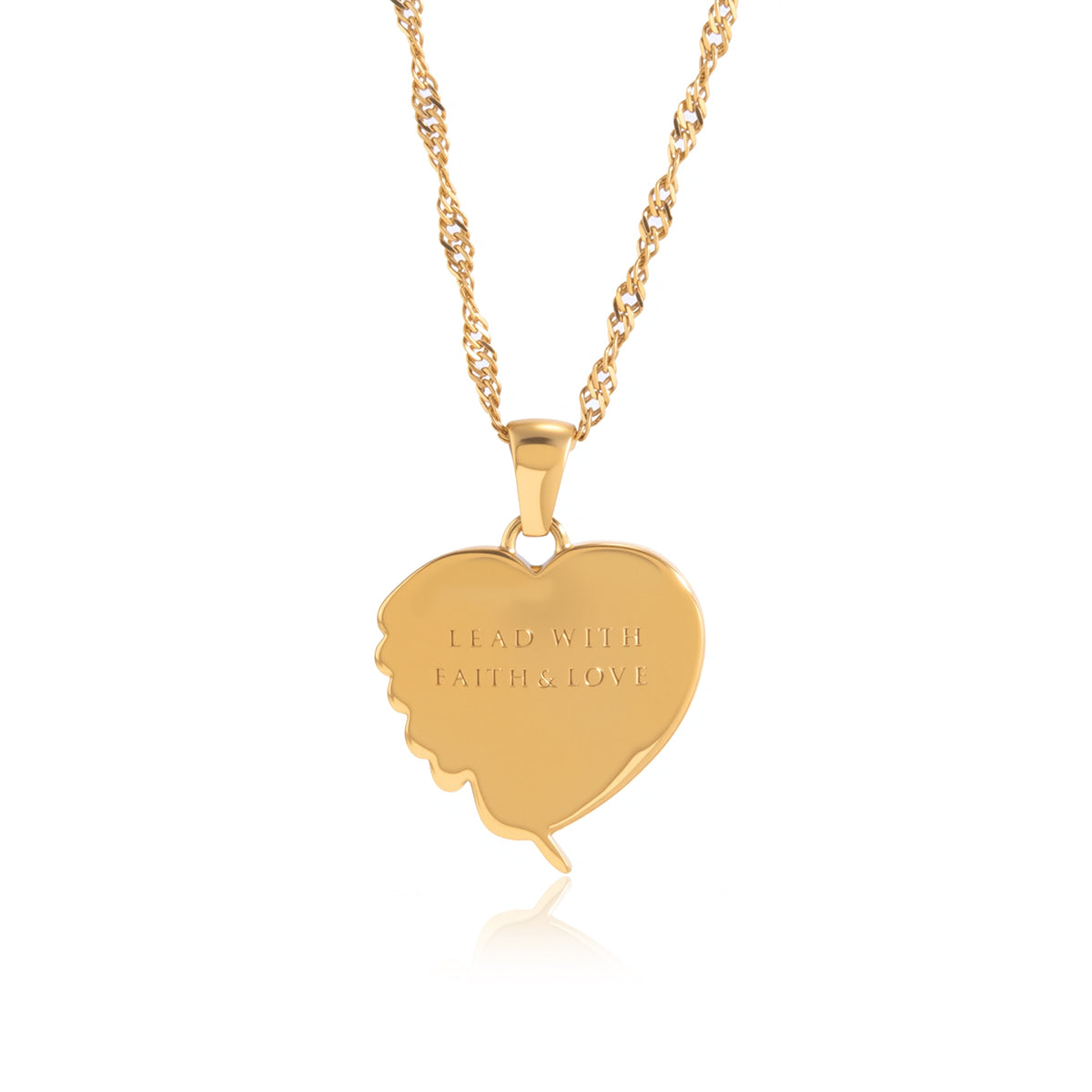 J&D Pendant Water Wave Chain