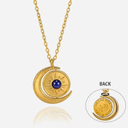 J&D  Rotating Sun Moon Pendant