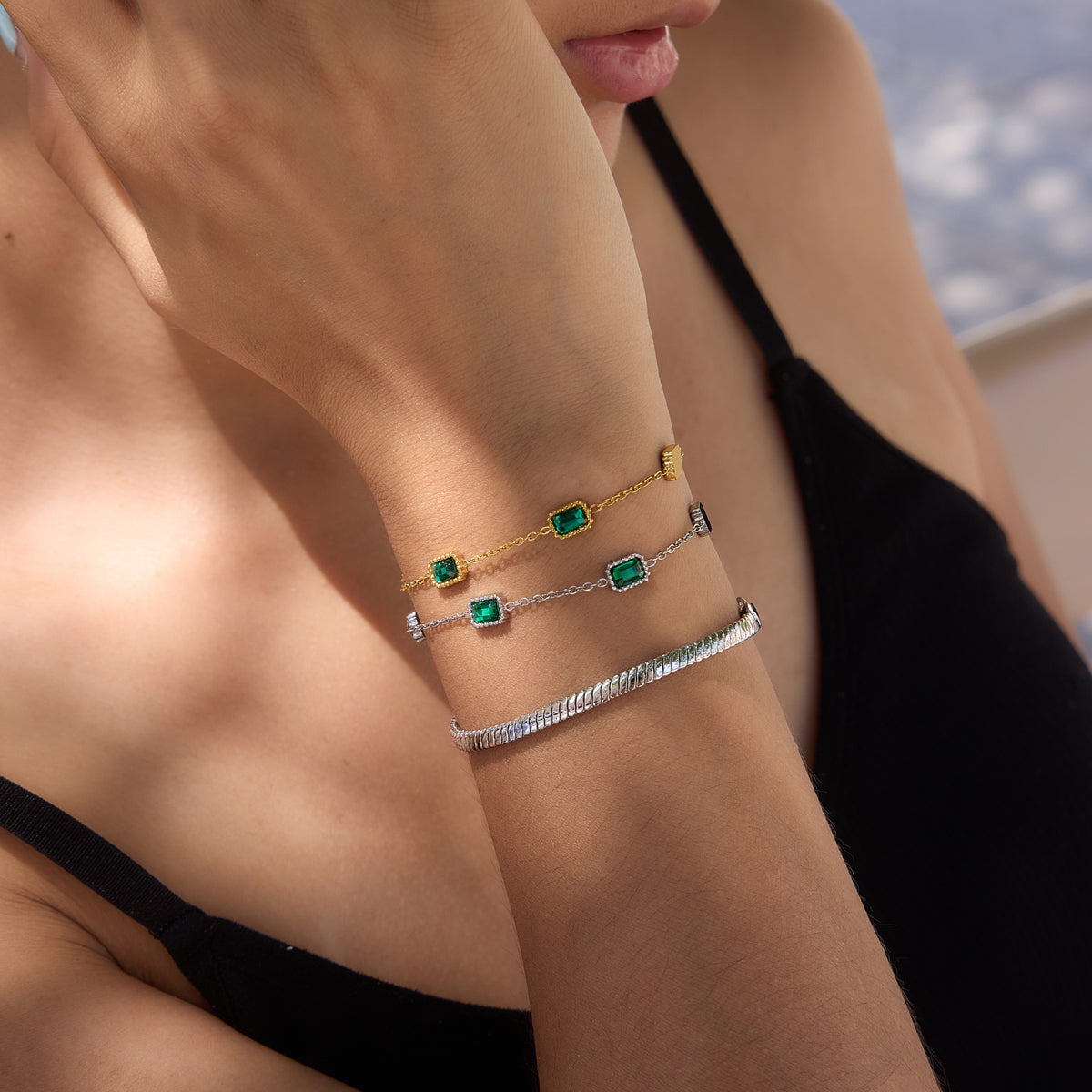 J&D  Bracelet Waterproof Minimalist Chain