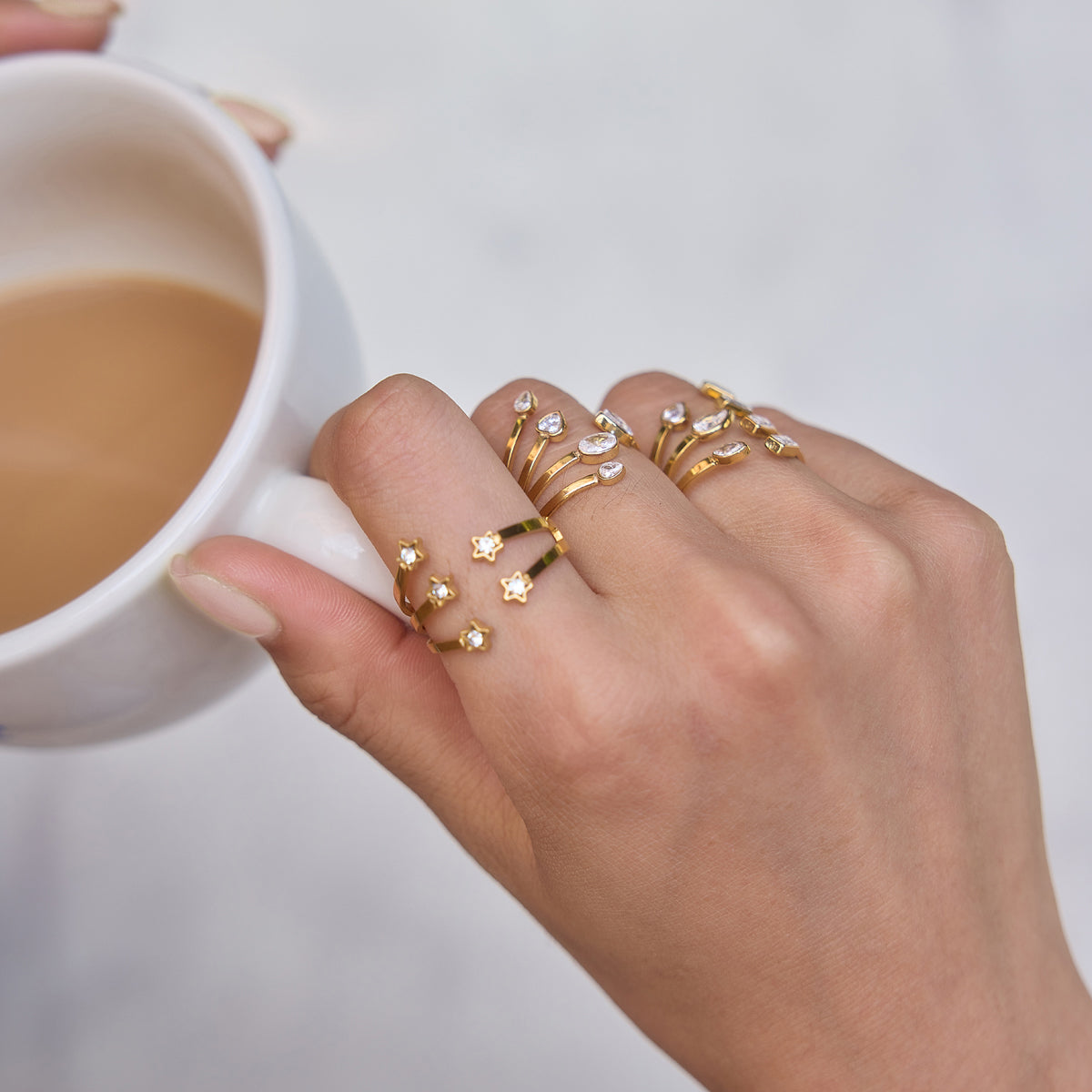 J&D Star Ring Sparkling