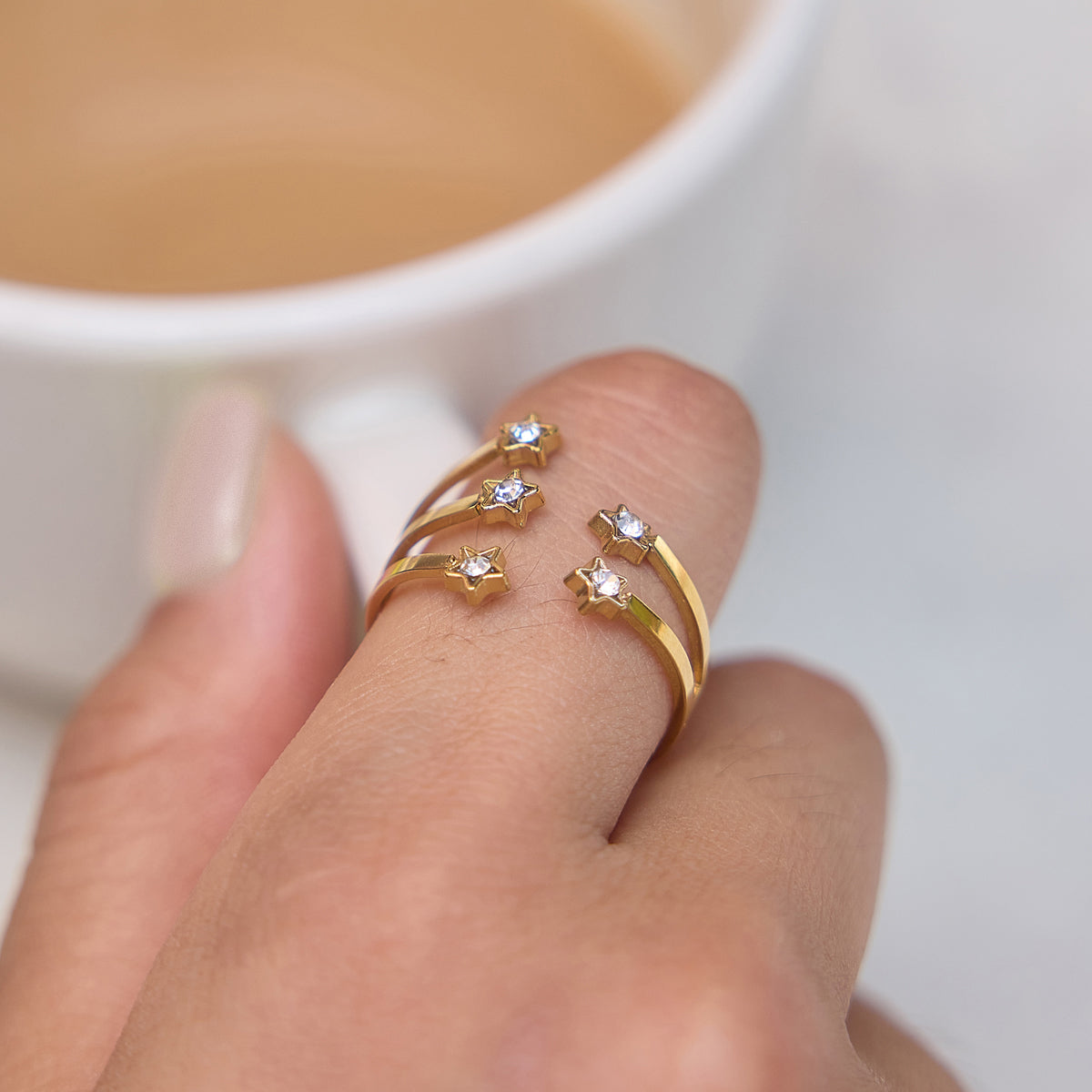 J&D Star Ring Sparkling