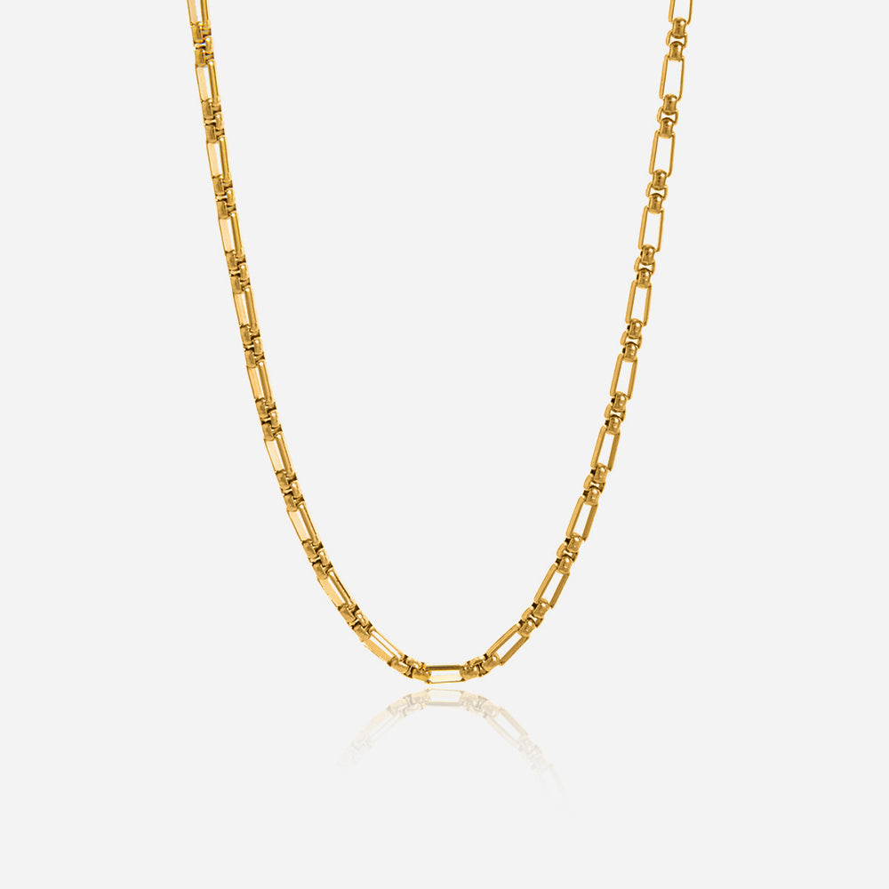 J&D   Trendy Minimalist Box Chain Necklace