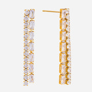 J&D  Fashion White Round Cubic Zirconia