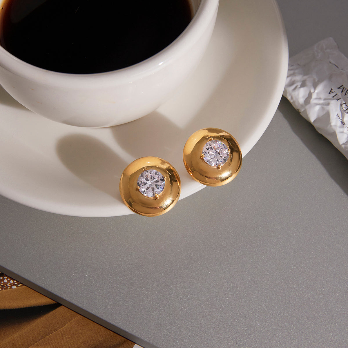 J&D  Minimal White Zircon Inlay