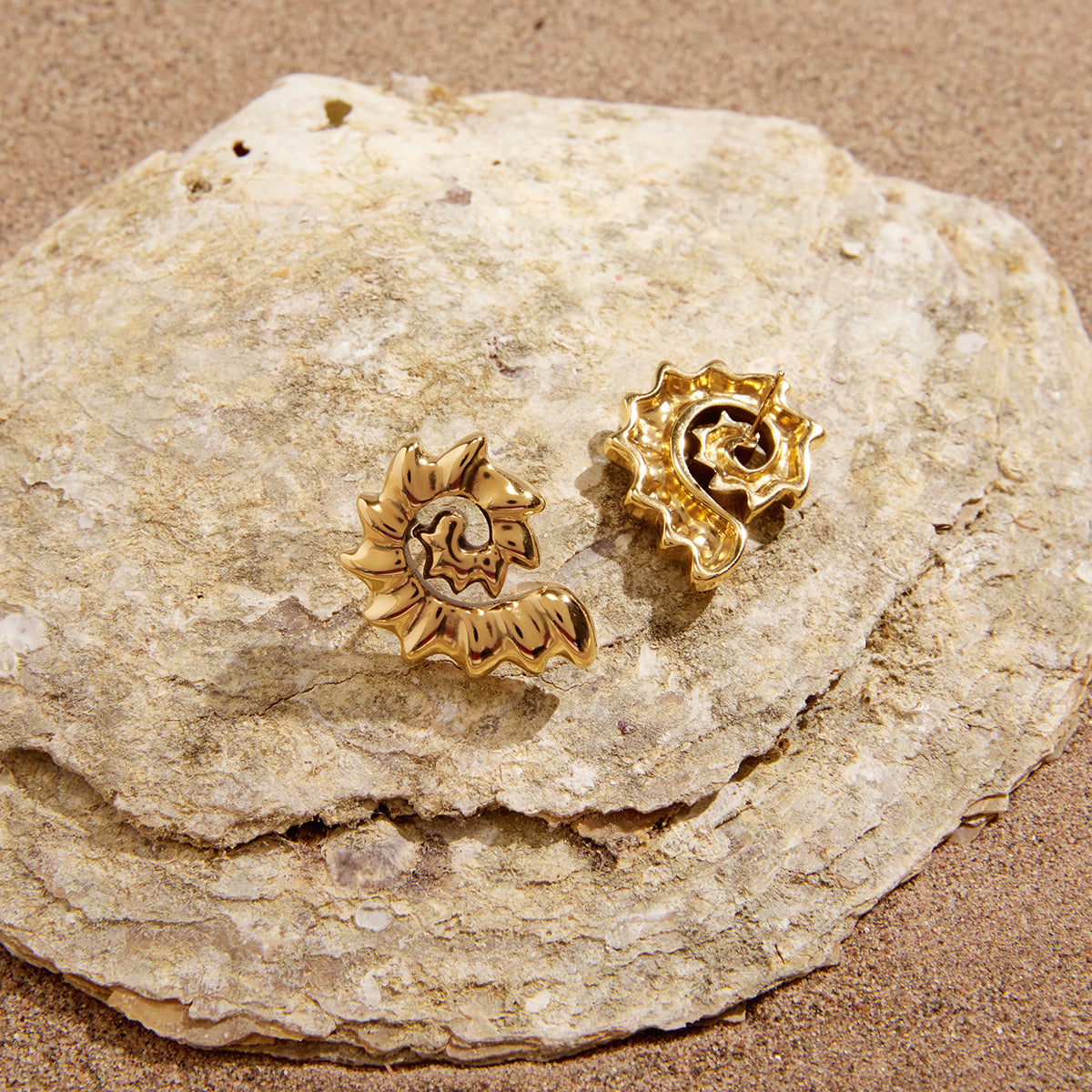J&D  Stud Earrings Summer Beach Wearing