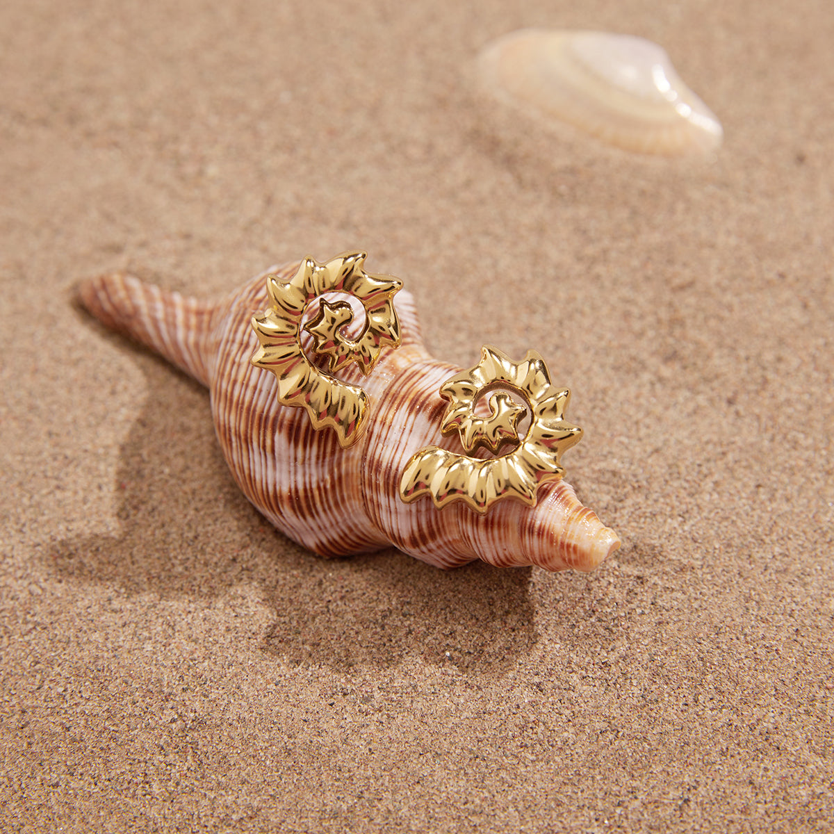 J&D  Stud Earrings Summer Beach Wearing